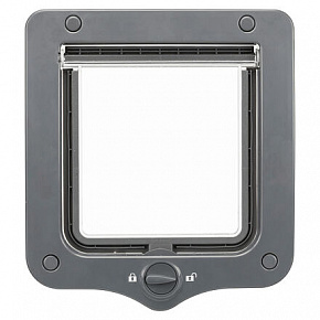 Átjáróajtó macskának, 2-irányú, 20x22cm, szürke Átjáróajtó macskának, 2-irányú, 20x22cm, szürke