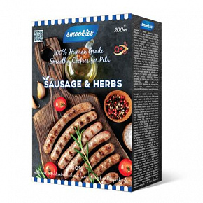 SMOOKIES Premium SAUSAGE - kolbászos keksz 100% emberi minőségű, 200g
