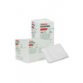 Géz kompressz 7,5x7,5cm 17n 8réteg Nem steril 100db BATIST