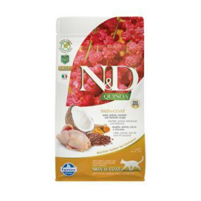 N&D Quinoa CAT Skin & Coat fürj és kókusz 1,5kg