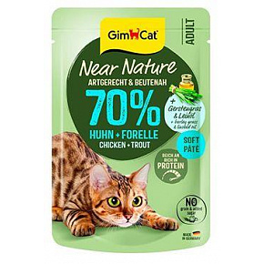 GimCat Near Nature tasak csirke&pisztráng 85g