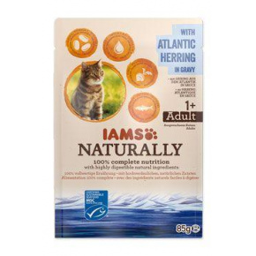 Iams Macska hering mártásos zsebben 85g