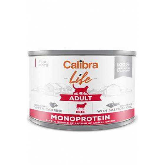 Calibra Cat Life Cons.Felnőtt marhahús 200g
