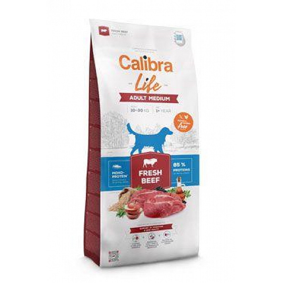 Calibra Dog Life Adult Medium Friss marhahús 12kg