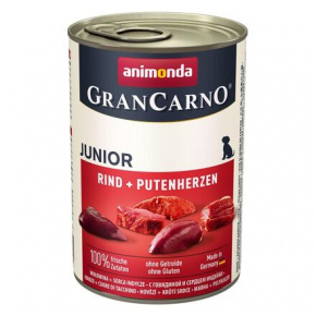 GRANCARNO JUNIOR - marhahús, pulykaszív 400g