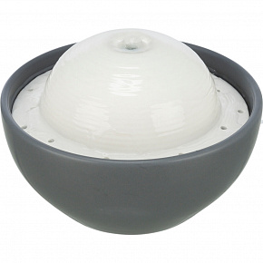 Vital Dome kerámia ivókút, 1,5 l/20 x 10 x 20 cm, szürke/fehér