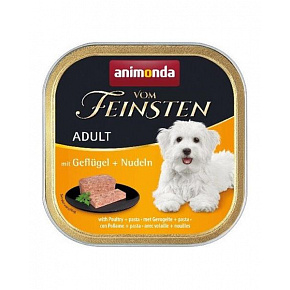 Animonda Vom Feinsten kutya ADULT baromfi és tészta bal. 11 x 150 g Animonda Vom Feinsten kutya ADULT baromfi és tészta bal. 11 x 150 g