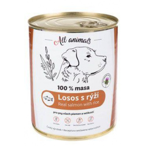 All Animals DOG lazac darált rizzsel 800g