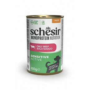Schesir Dog konzerv Monoprotein Active Marhahúsos pástétom 400g