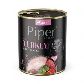 NEW PIPER pulykával és brokkolival, konzerv kutyáknak 800 g