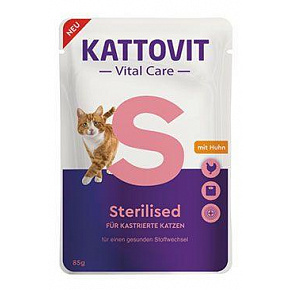 Kattovit Cat Vital Care sterilizált csirke zseb 85g Kattovit Cat Vital Care sterilizált csirke zseb 85g