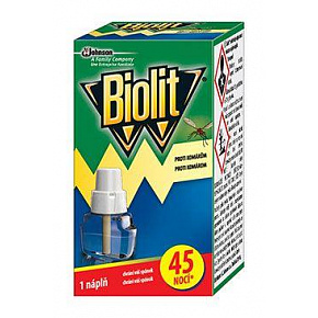 Biolit folyékony utántöltő elektromos készülékhez.párologtatók 45 éjszakára, 27 ml