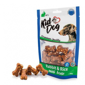 KIDDOG nyúlhús rizzsel MINI kocka 80 g