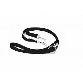 Póráz DUVO+ Nylon állítható fekete 200 cm/ 25 mm