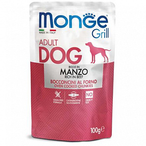 MONGE GRILL marhahús zseb kutyáknak 100 g