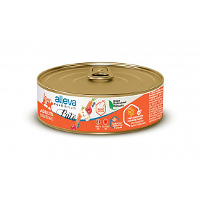 Alleva EQUILIBRIUM cat wet pate Sterilized chicken  85 g konzerva