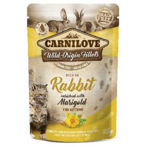 Carnilove Cat Pouch Kitten Rabbit & Marigold 85g