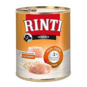 Rinti Dog Sensible csirke + rizs konzerv 800g