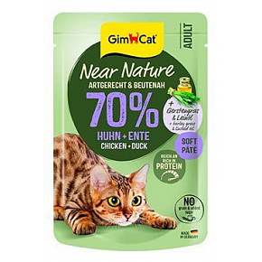 GimCat Near Nature tasak csirke&kacsa 85g GimCat Near Nature tasak csirke&kacsa 85g