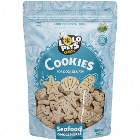 Kekszek BONES SEAFOOD kutyáknak 350 g