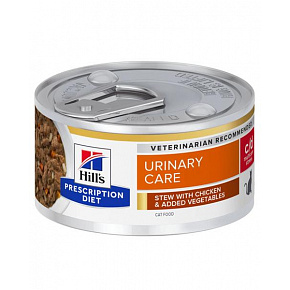 HILLS Diet Feline Stew c/d Húgyúti stressz csirkével és zöldséggel konzerv 82 g HILLS Diet Feline Stew c/d Húgyúti stressz csirkével és zöldséggel konzerv 82 g
