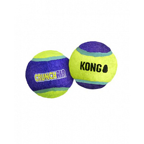 Játék Kong Dog CrunchAir labda, természetes gumi M (3db/csomag)
