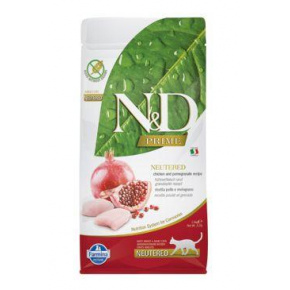 N&D PRIME MACSKA Neutered Csirke&Gránátalma 10kg