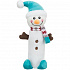 Xmas SNOWMAN, plüss hóember, belül pet palackkal, 38 cm