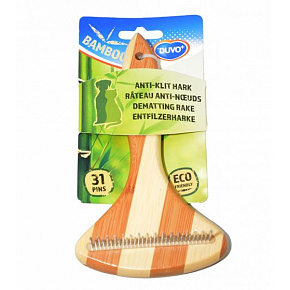 Gereblye DUVO+ gereblye 31 fogú bambusz 17 x 10 cm Gereblye DUVO+ gereblye 31 fogú bambusz 17 x 10 cm