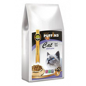 Puffins Cat Delicate Beef & Tuna 2kg