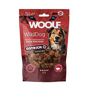 WOOLF WildDog poch. Twisties Ostrich&Cod 100g