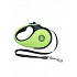 Önbehúzó póráz 12kg/3m zöld/fekete Kiwi